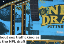 Events that draw large crowds can create opportunities traffickers may try to exploit. AP Photo/Gene J. Puskar